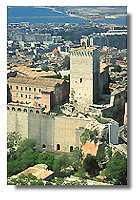 Aerial view of castello