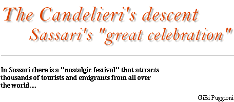 The candelieri's descent Sassari's 'great celebration'.